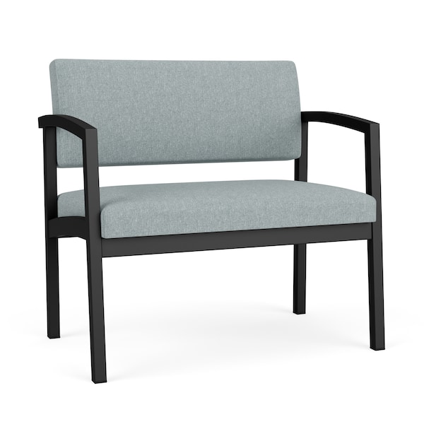 Lesro Lenox Steel Chair, Ash (Blue) Seat, Ash Back, 33 W 24.5 L 32 H, Linette Vinyl Seat LS1401 - main